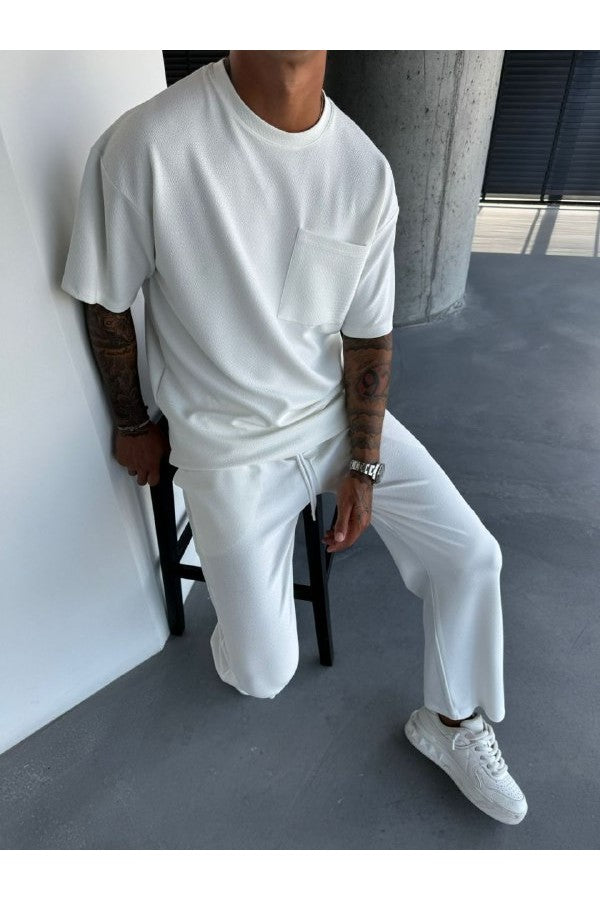 HELVYN “Zürich” – Weisser Signature-Loungewear-Style